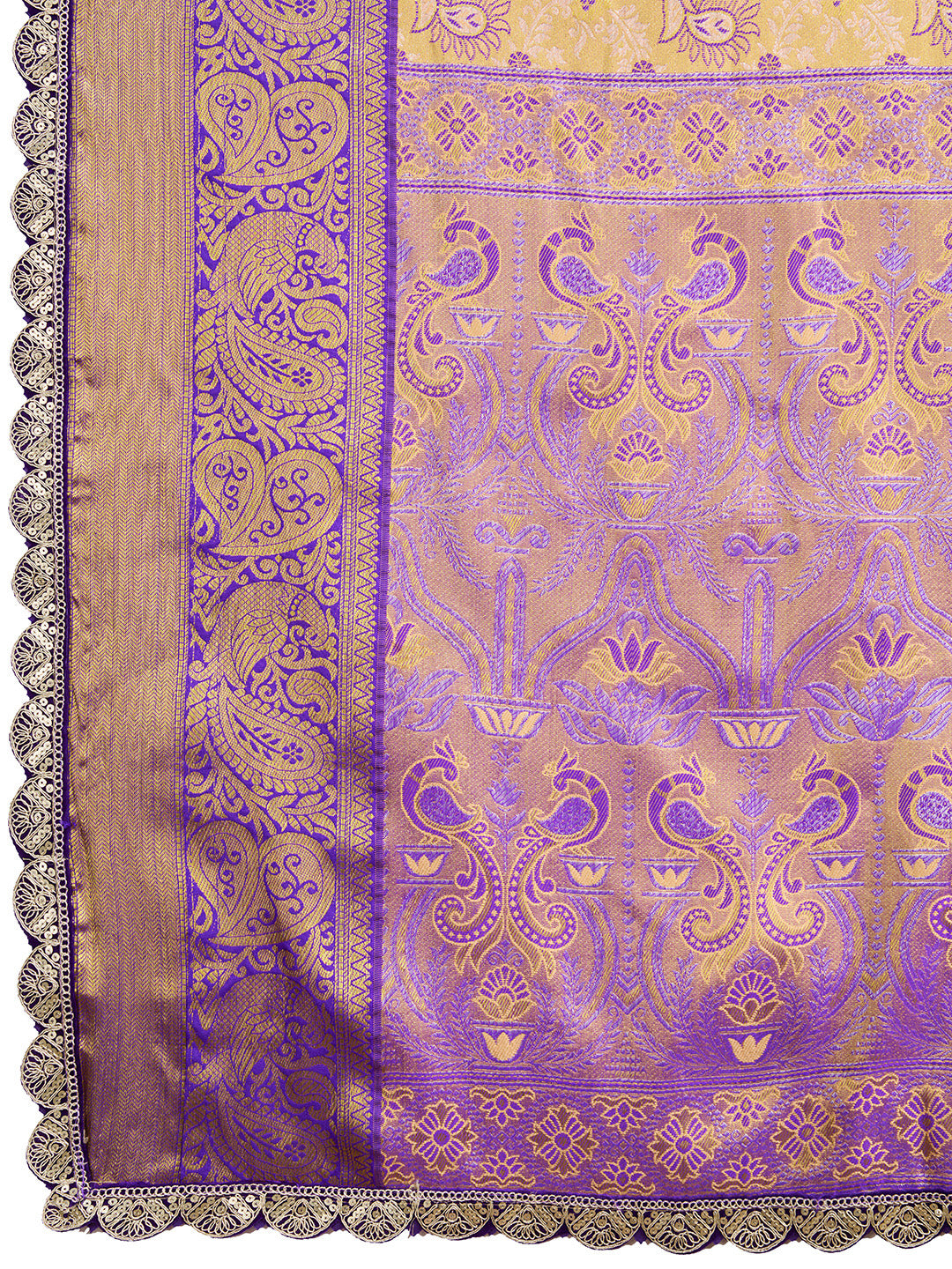 MUNIR WOVEN KANJIVARAM ZARI SILK SAREE