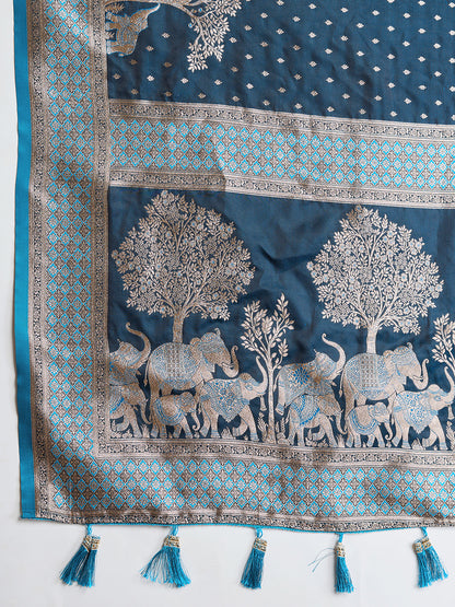 SAIMA ZARI SILK BLEND BANARSI SAREE