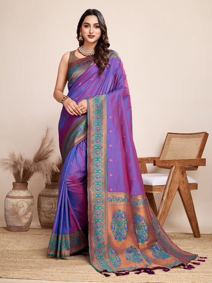 MANNU WOVEN JACQUARD SILK BANARSI SAREE
