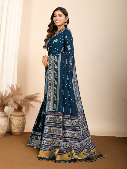 PRIYA WOVEN PATOLA NYLON SAREE