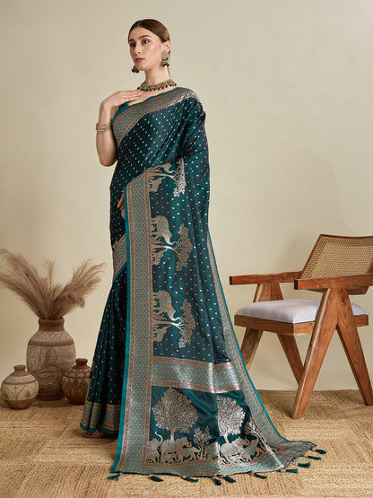 SAIMA ZARI SILK BLEND BANARSI SAREE
