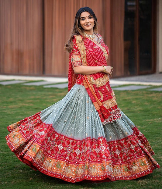 KAVYA DESIGNER DIGITAL PRINTED WORK LAHENGA CHOLI WITH DUPATTA