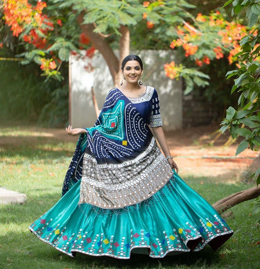 NISHA STUNNING DIGITAL PRINTED LAHENGA CHOLI WITH DUPATTA