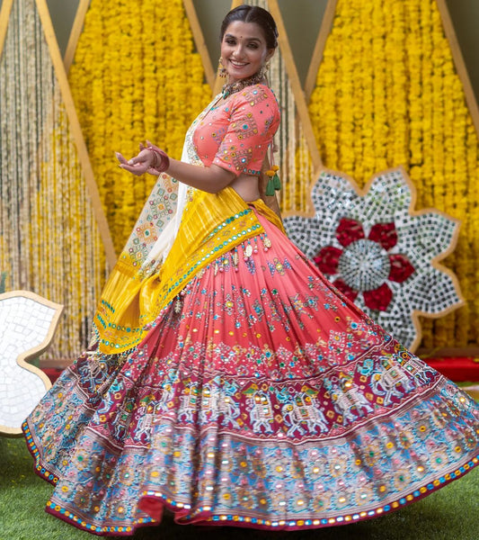 AMAZING STYLISH DESIGNER DIGITAL PRINTED WORK LAHENGA CHOLI WITH DUPATTA