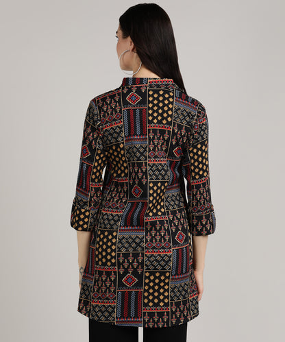 Trending Printed Long Shirt Style Top