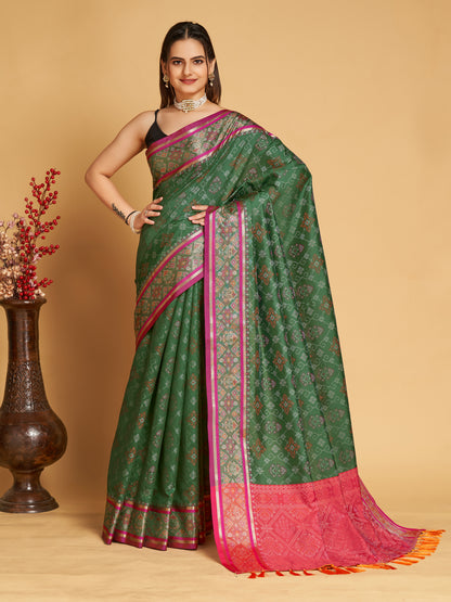 MANOHARI PRINTED PATOLA  ART SILK SAREE