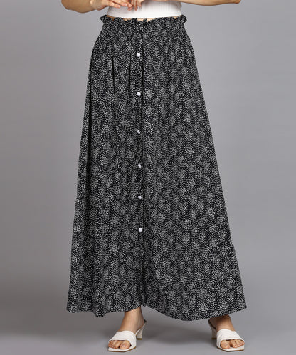 SDGRATITUDE WOMEN PRINTED A-LINE SKIRT