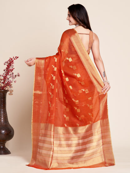 SUHA WOVEN PATOLA COTTON SILK SAREE