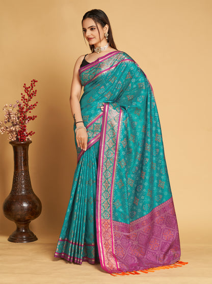 MANOHARI PRINTED PATOLA  ART SILK SAREE