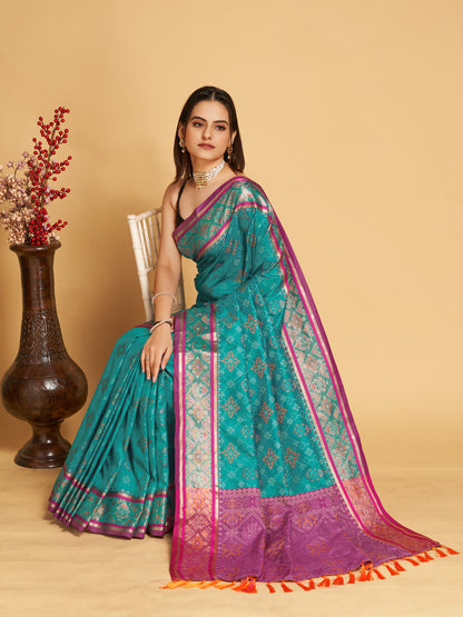 MANOHARI PRINTED PATOLA  ART SILK SAREE