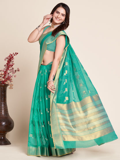 SUHA WOVEN PATOLA COTTON SILK SAREE