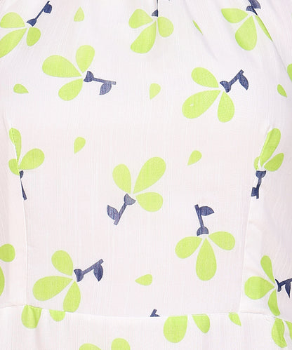 FLORAL PRINT HALTER TUNIC TOP