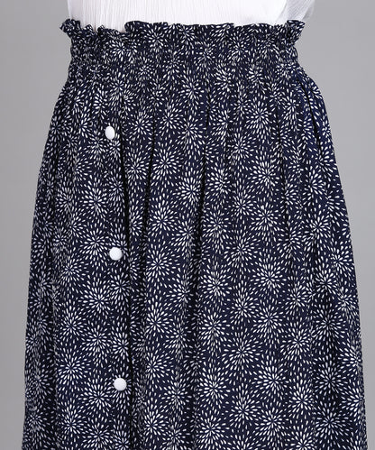 SDGRATITUDE WOMEN PRINTED A-LINE SKIRT