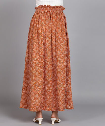 SDGRATITUDE WOMEN PRINTED A-LINE SKIRT