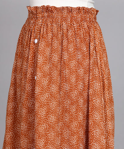 SDGRATITUDE WOMEN PRINTED A-LINE SKIRT