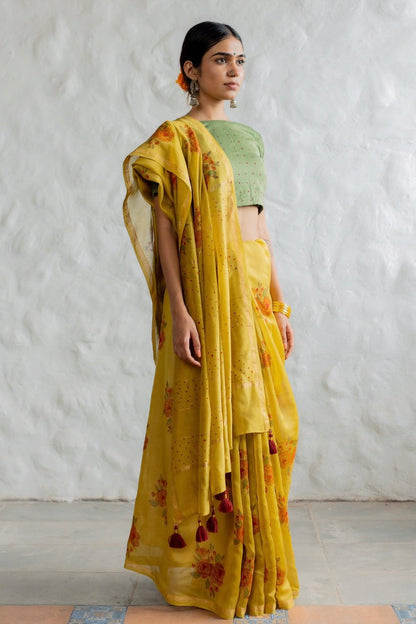 LINEN CHAPPA SAREE