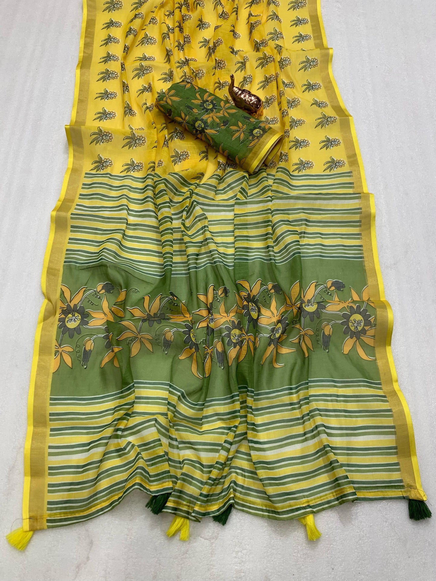 LINEN CHAPPA SAREE