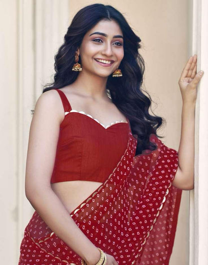 SATRANI BHANDANI GOTTA PRINTED SAREE