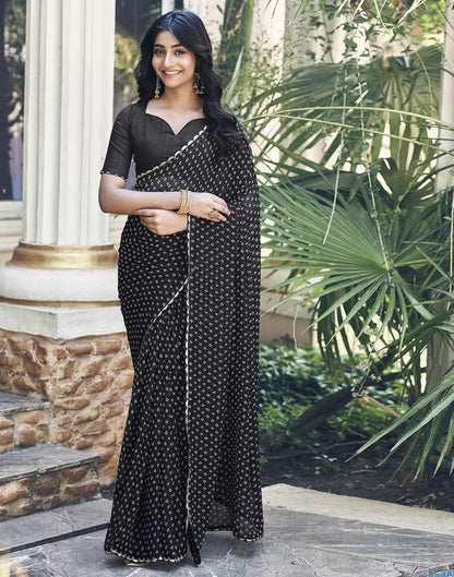 SATRANI BHANDANI GOTTA PRINTED SAREE
