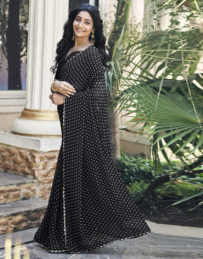 SATRANI BHANDANI GOTTA PRINTED SAREE