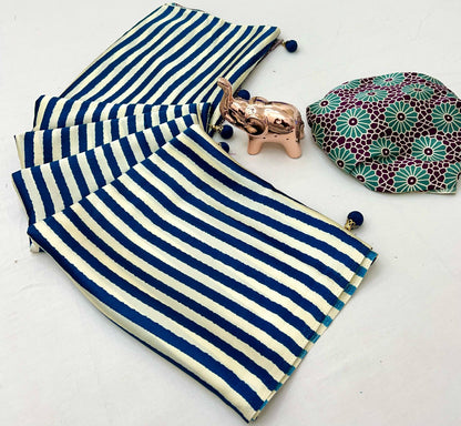 GAJJI SILK LEHARIYA SAREE