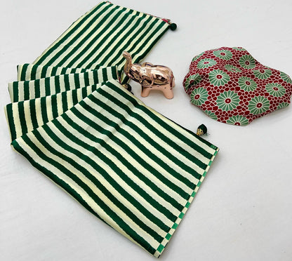 GAJJI SILK LEHARIYA SAREE