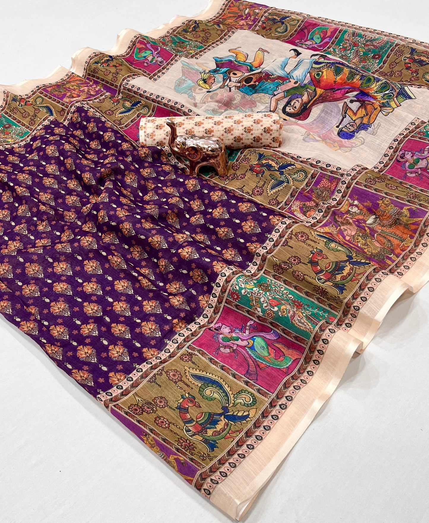 LELIN LIGHT WEIGHT NAVRATRI GARBA DESIGN SAREE