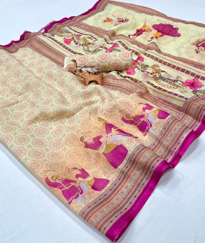 LELIN LIGHT WEIGHT NAVRATRI GARBA DESIGN SAREE