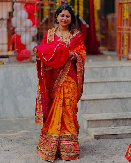 Bandhani saree