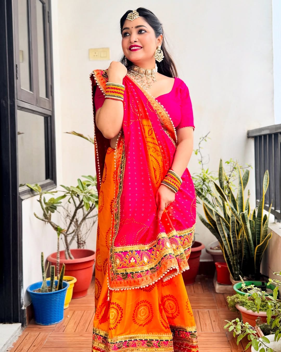 Bandhani saree