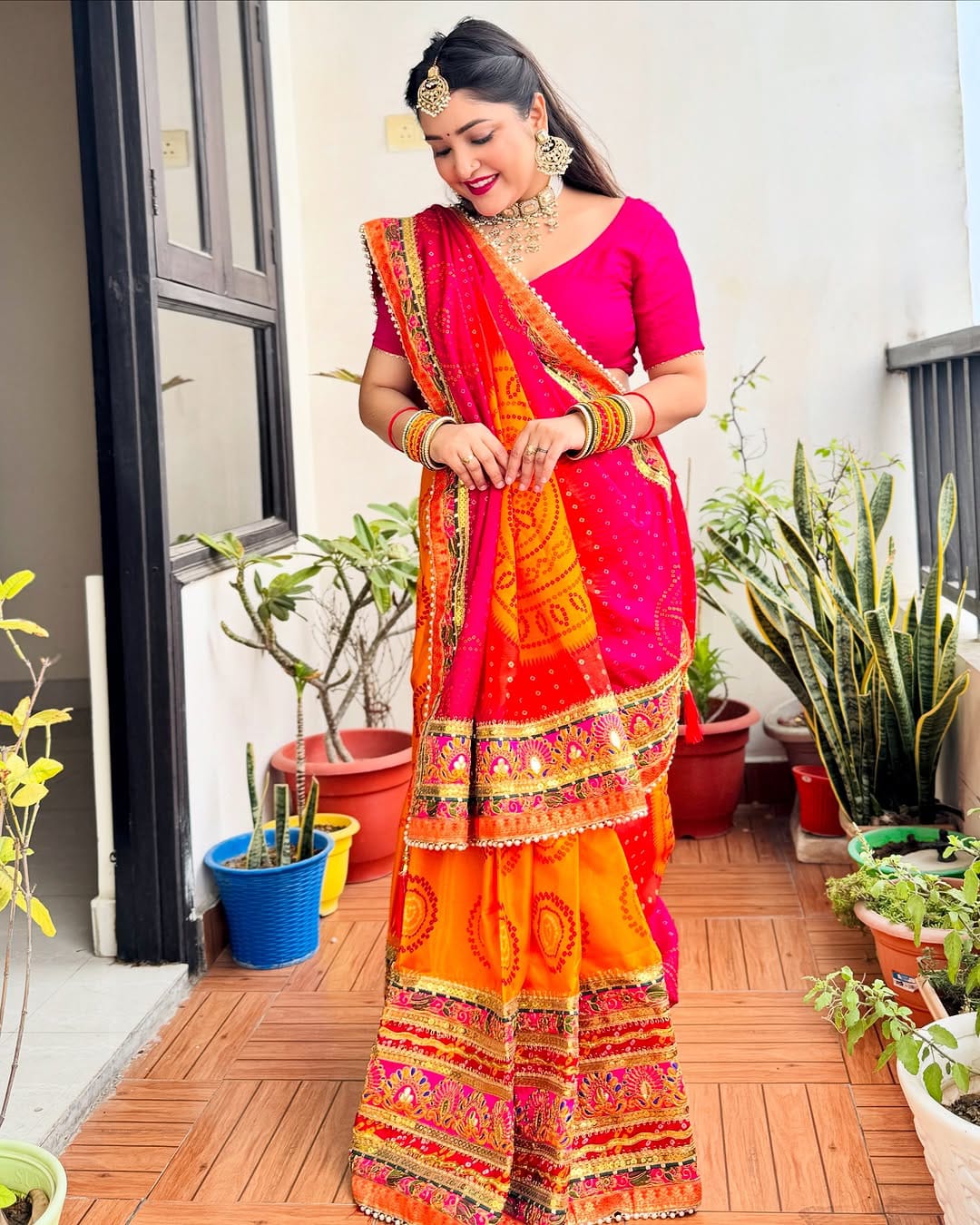 Bandhani saree