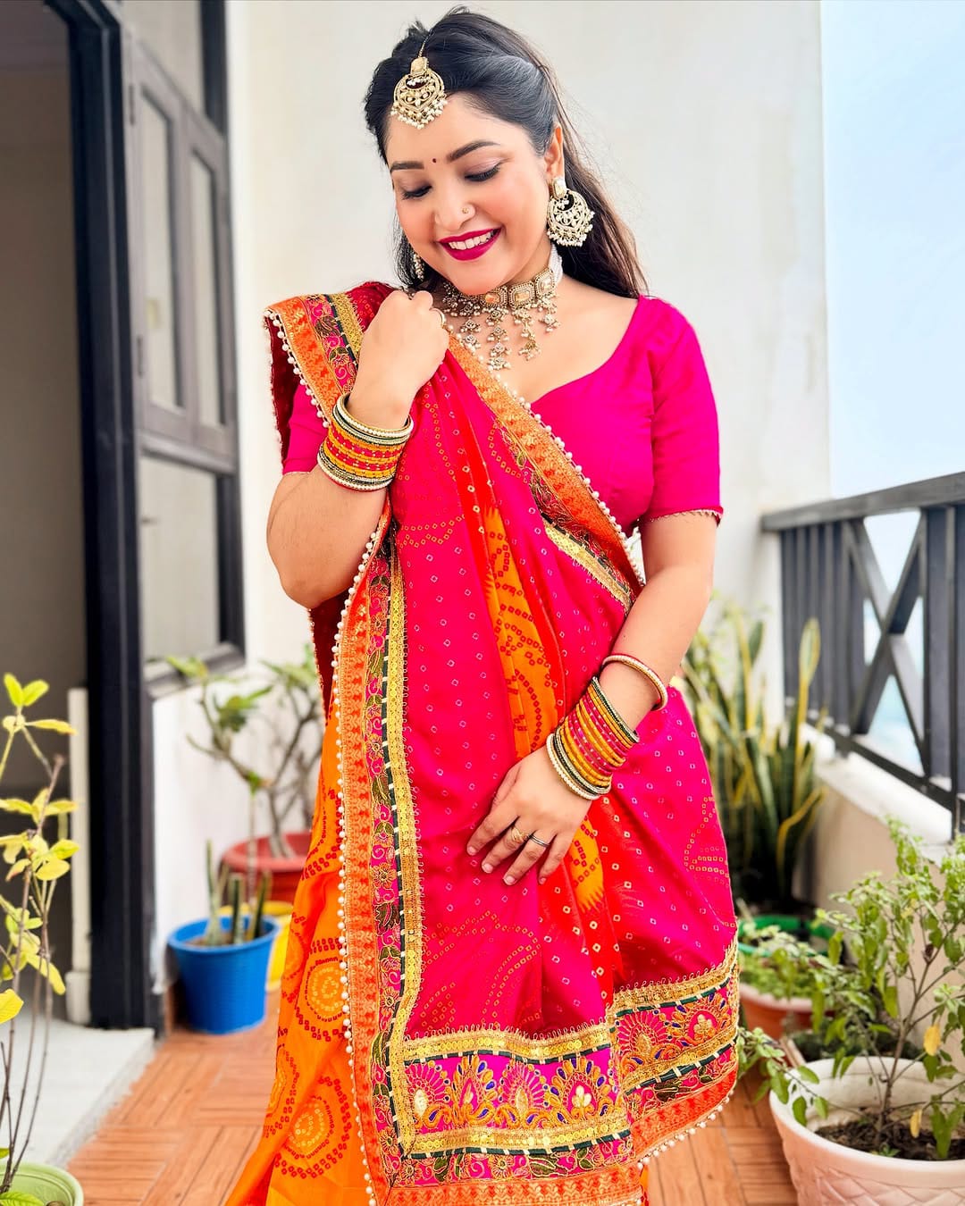 Bandhani saree