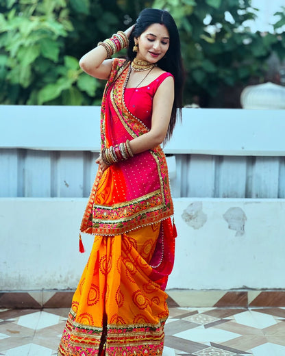 Bandhani saree