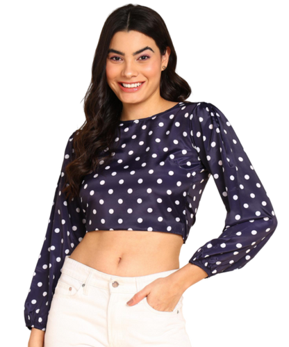 Trending Polka Dot Crop Top