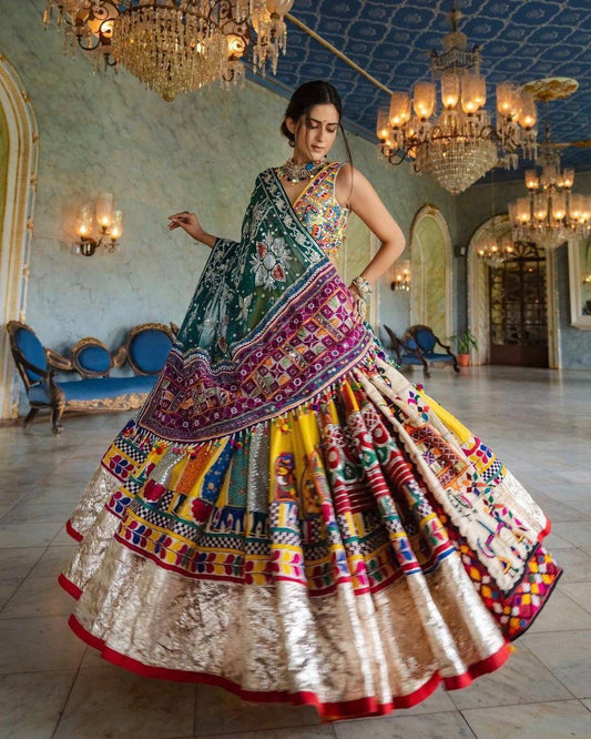 FANCY SATIN SOFT BUTTER SILK LAHENGA CHOLI WITH DUPATTA