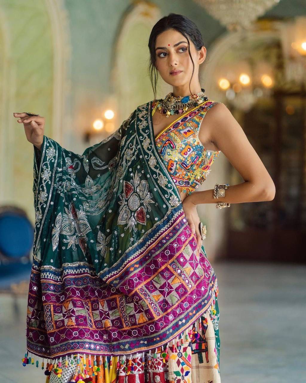 FANCY SATIN SOFT BUTTER SILK LAHENGA CHOLI WITH DUPATTA