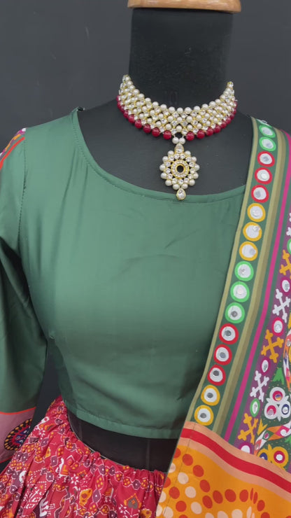 SILK HAND WORK DESIGNER LAHENGA CHOLI WITH DUPATTA