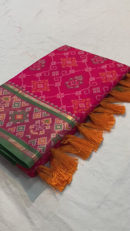 MANOHARI PRINTED PATOLA  ART SILK SAREE