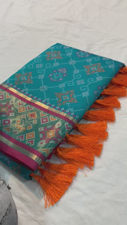 MANOHARI PRINTED PATOLA  ART SILK SAREE