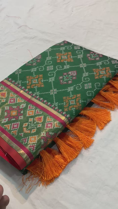 MANOHARI PRINTED PATOLA  ART SILK SAREE