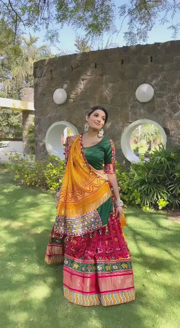 SILK HAND WORK DESIGNER LAHENGA CHOLI WITH DUPATTA